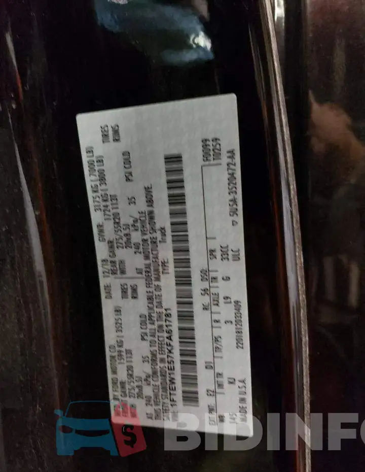 1FTEW1E57KFA61781 Photo# 12