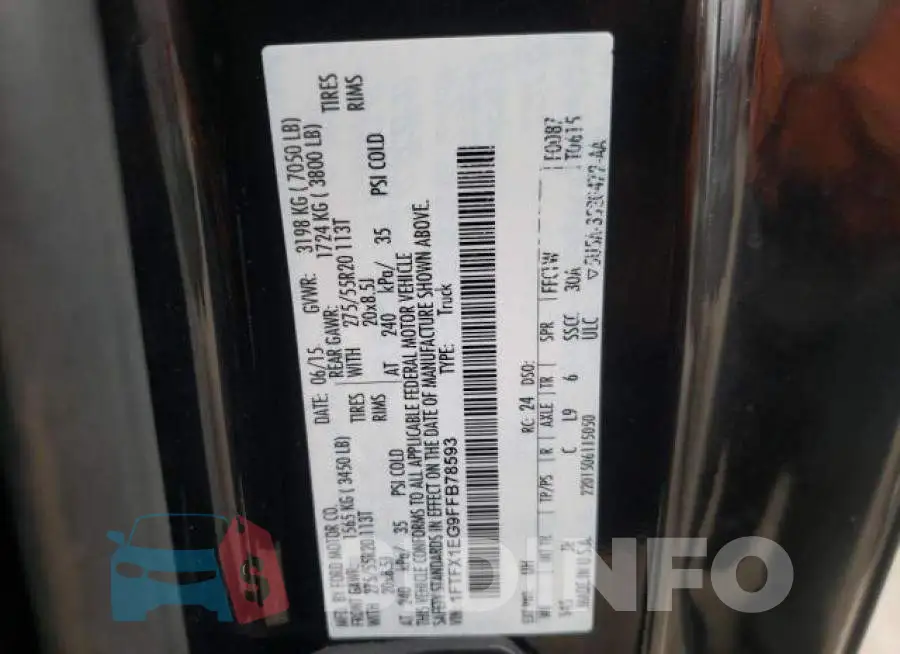 1FTFX1EG9FFB78593 Photo# 9