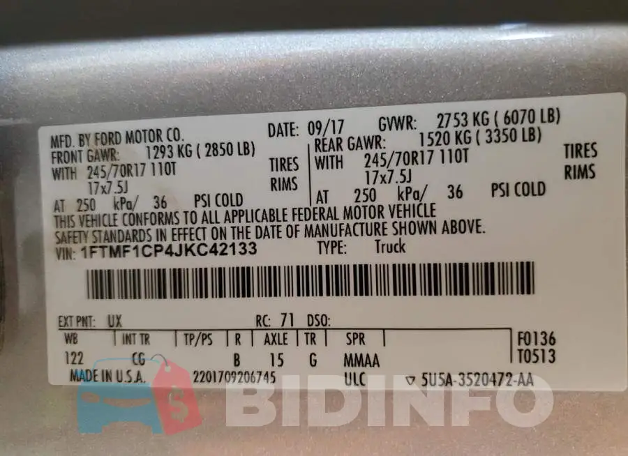 1FTMF1CP4JKC42133 Photo# 12