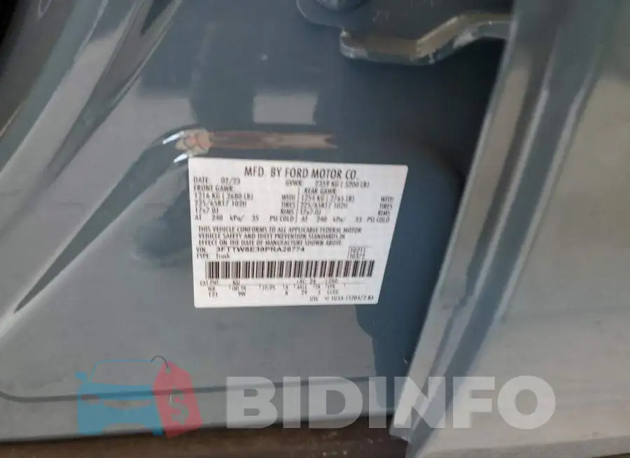 3FTTW8E39PRA28774 Photo# 13