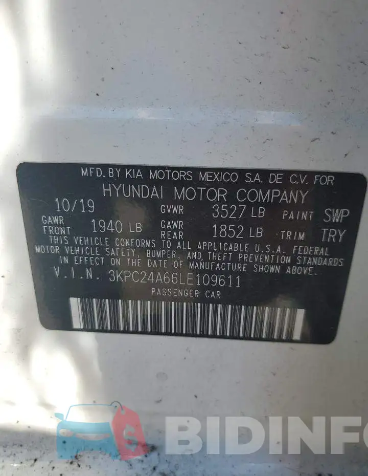 3KPC24A66LE109611 Photo# 12