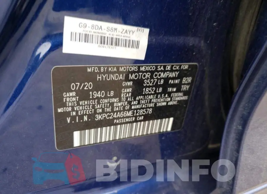 3KPC24A66ME128578 Photo# 12