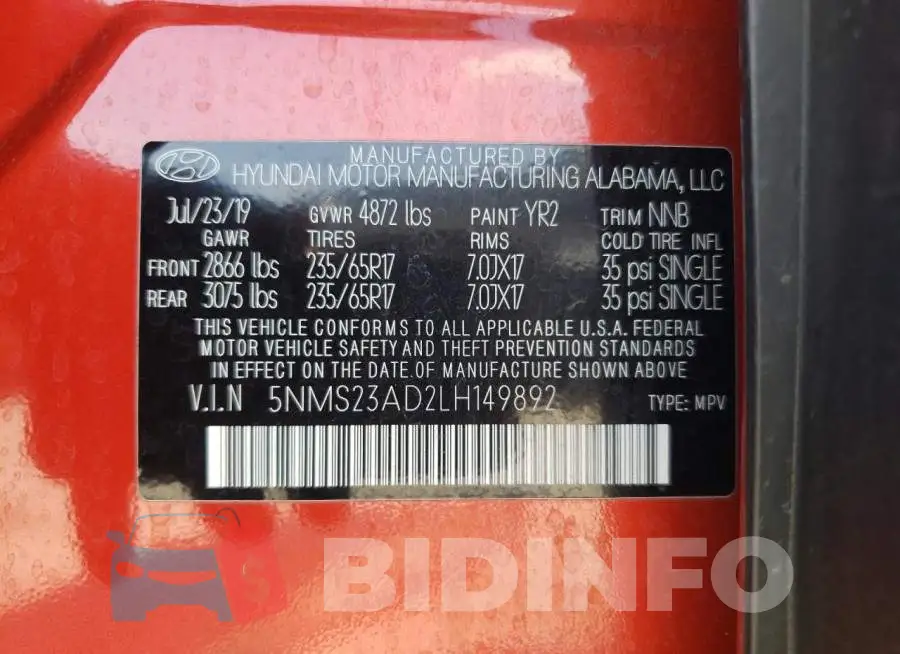 5NMS23AD2LH149892 Photo# 13