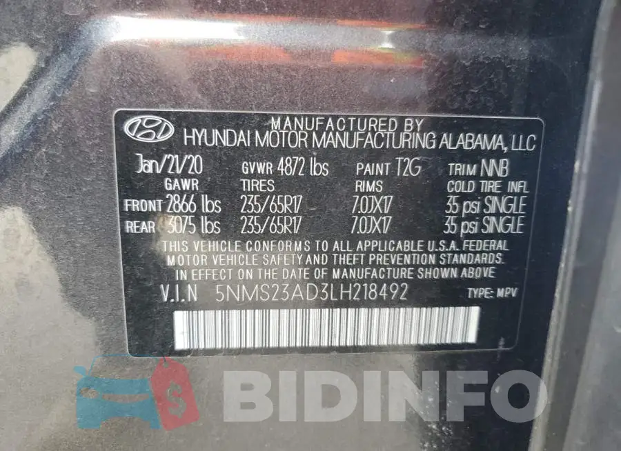 5NMS23AD3LH218492 Photo# 13