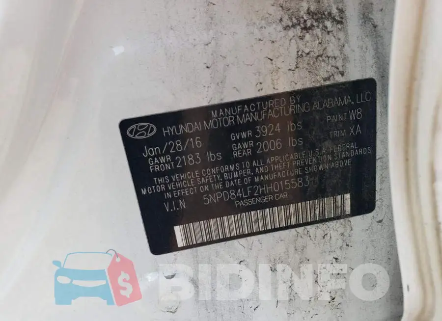 5NPD84LF2HH015583 Photo# 12