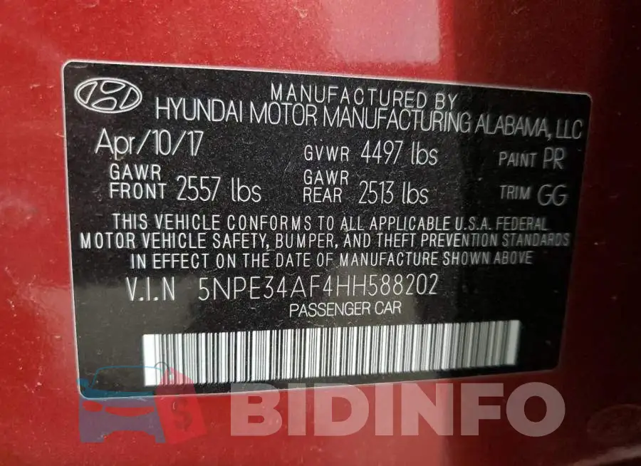 5NPE34AF4HH588202 Photo# 12