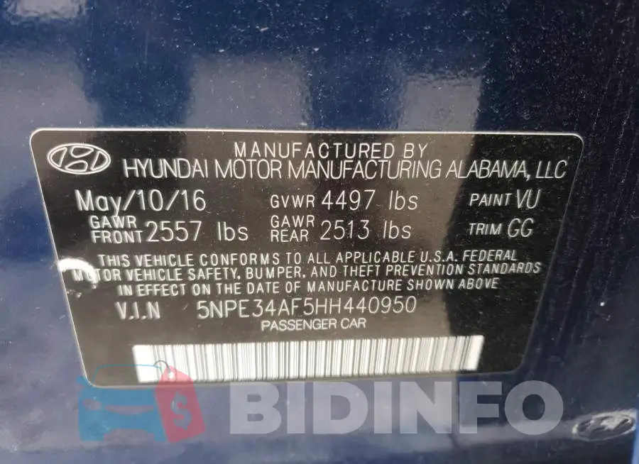 5NPE34AF5HH440950 Photo# 12