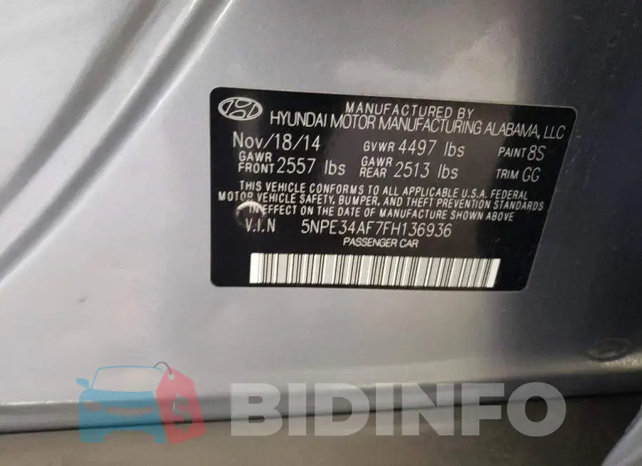 5NPE34AF7FH136936 Photo# 12