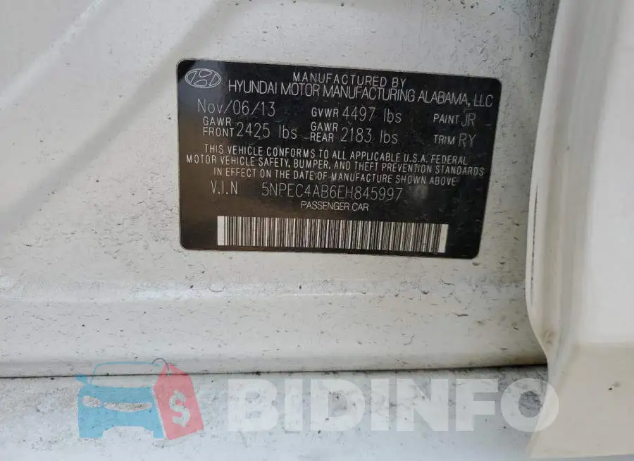 5NPEC4AB6EH845997 Photo# 12