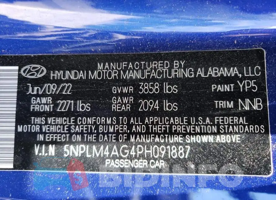 5NPLM4AG4PH091887 Photo# 13
