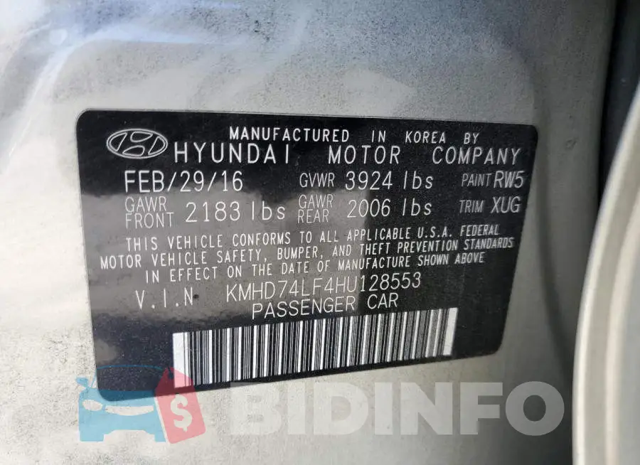 KMHD74LF4HU128553 Photo# 12