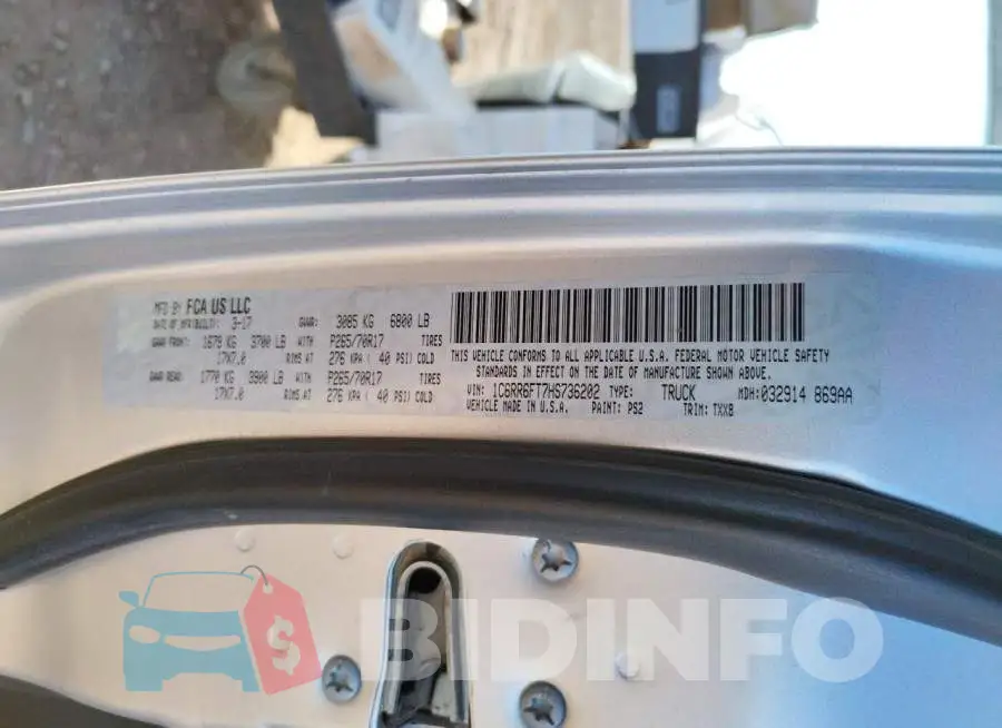 1C6RR6FT7HS736202 Photo# 12