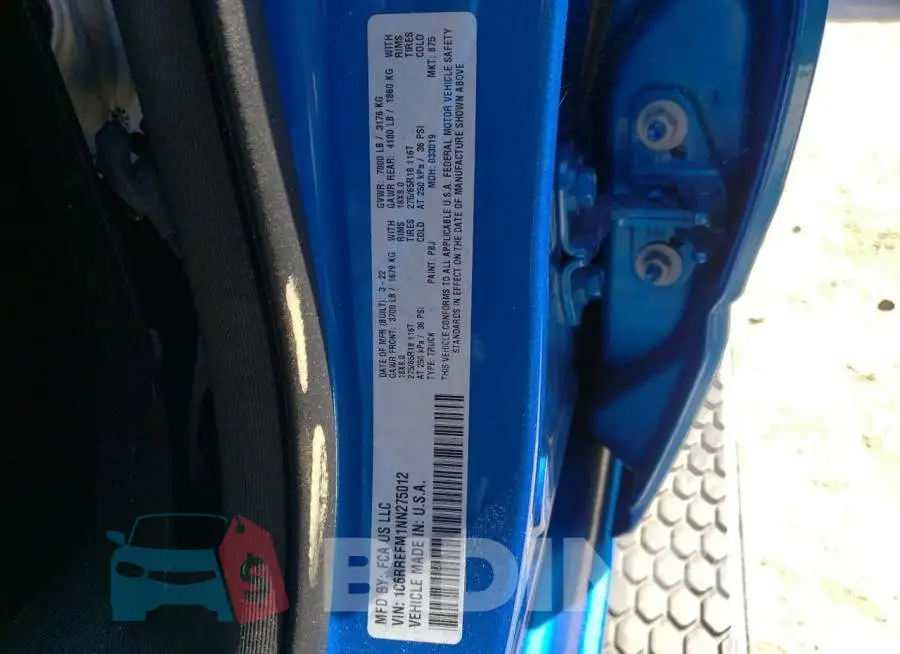 1C6RREFM1NN275012 Photo# 12