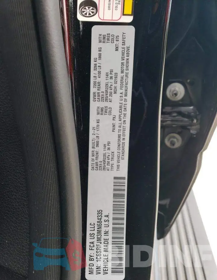1C6SRFJM3MN684335 Photo# 13