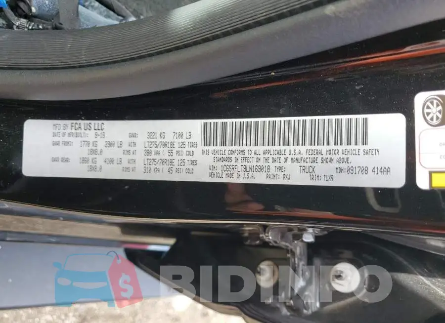 1C6SRFLT9LN169018 Photo# 13