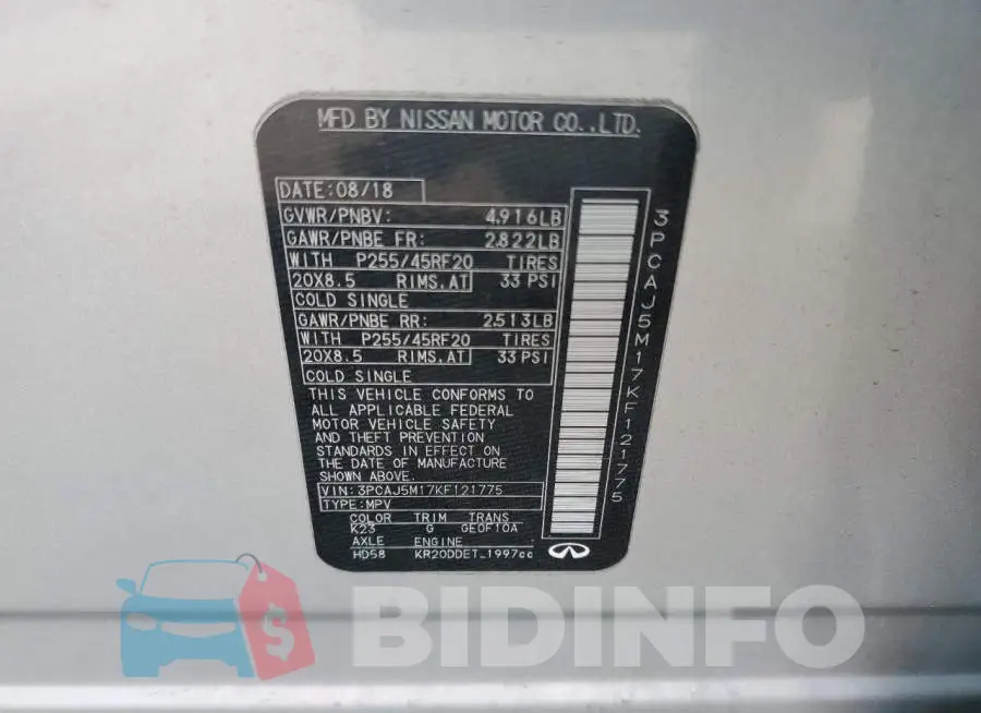 3PCAJ5M17KF121775 Photo# 13