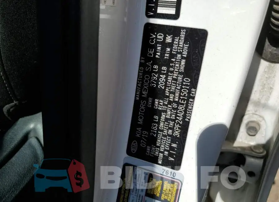 3KPF24AD8LE150110 Photo# 12