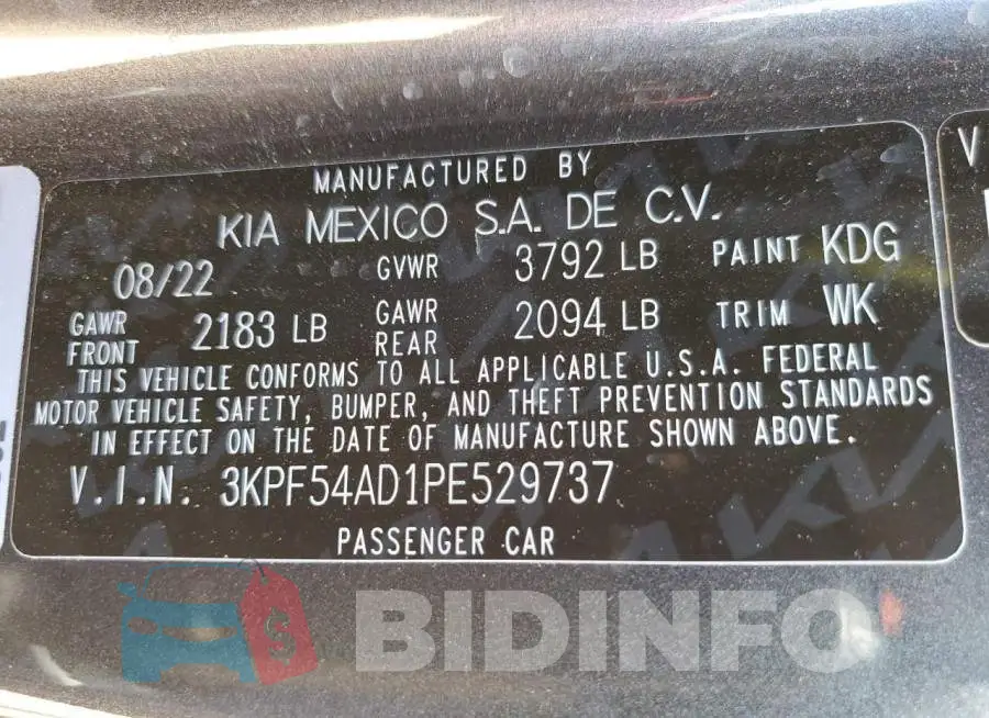 3KPF54AD1PE529737 Photo# 12