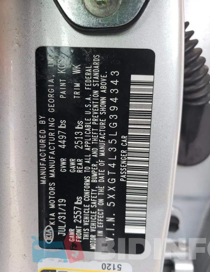 5XXGT4L35LG394343 Photo# 12