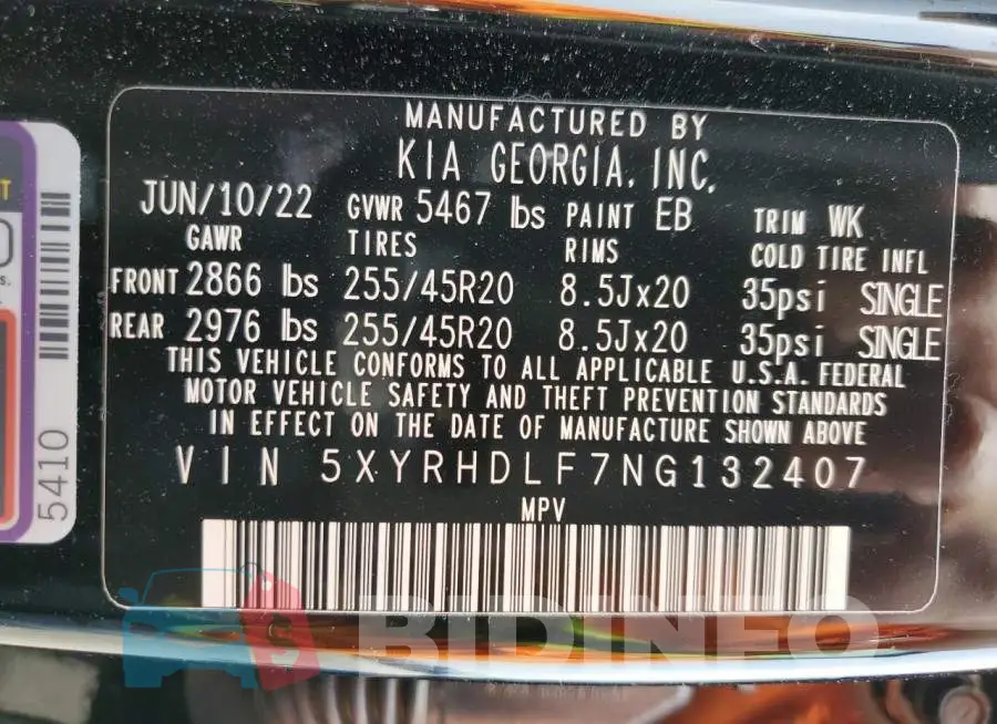 5XYRHDLF7NG132407 Photo# 12