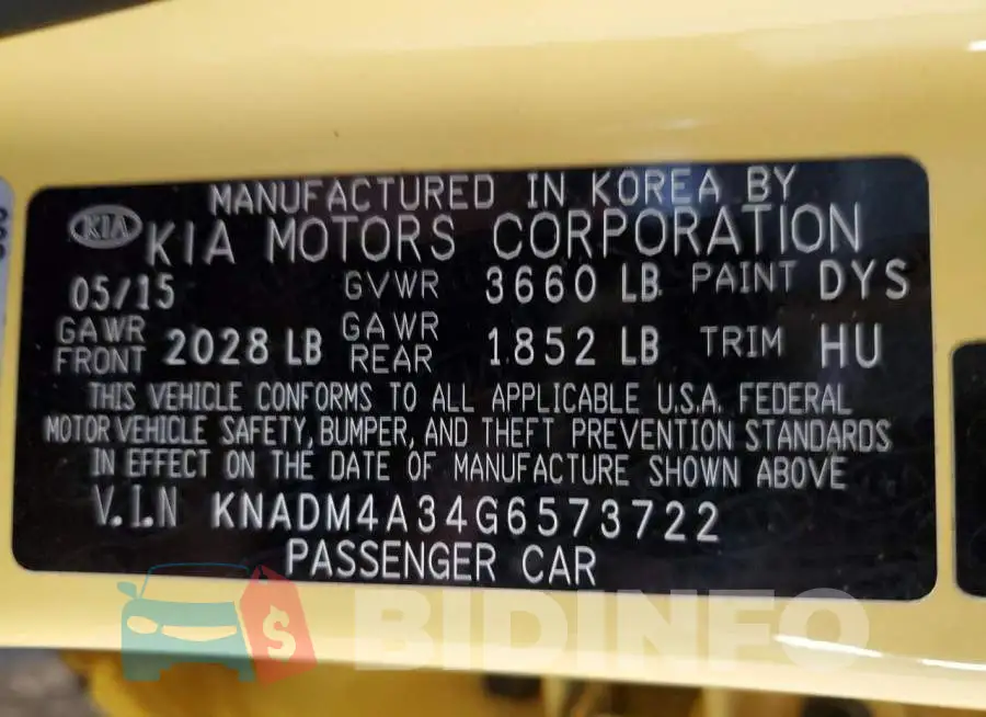 KNADM4A34G6573722 Photo# 13