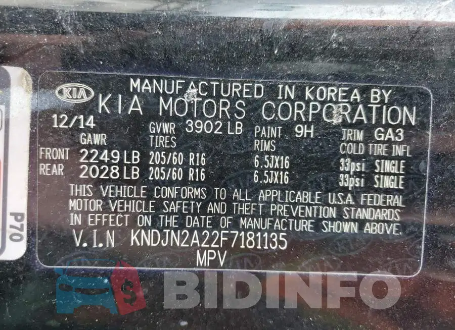 KNDJN2A22F7181135 Photo# 12