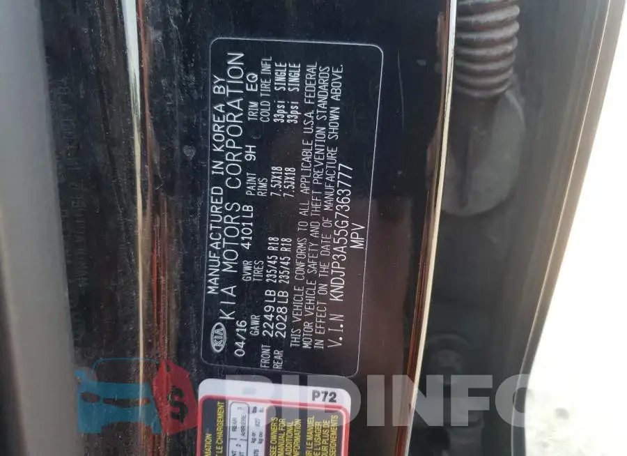 KNDJP3A55G7363777 Photo# 12