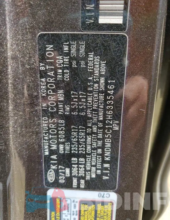 KNDMB5C12H6335461 Photo# 14
