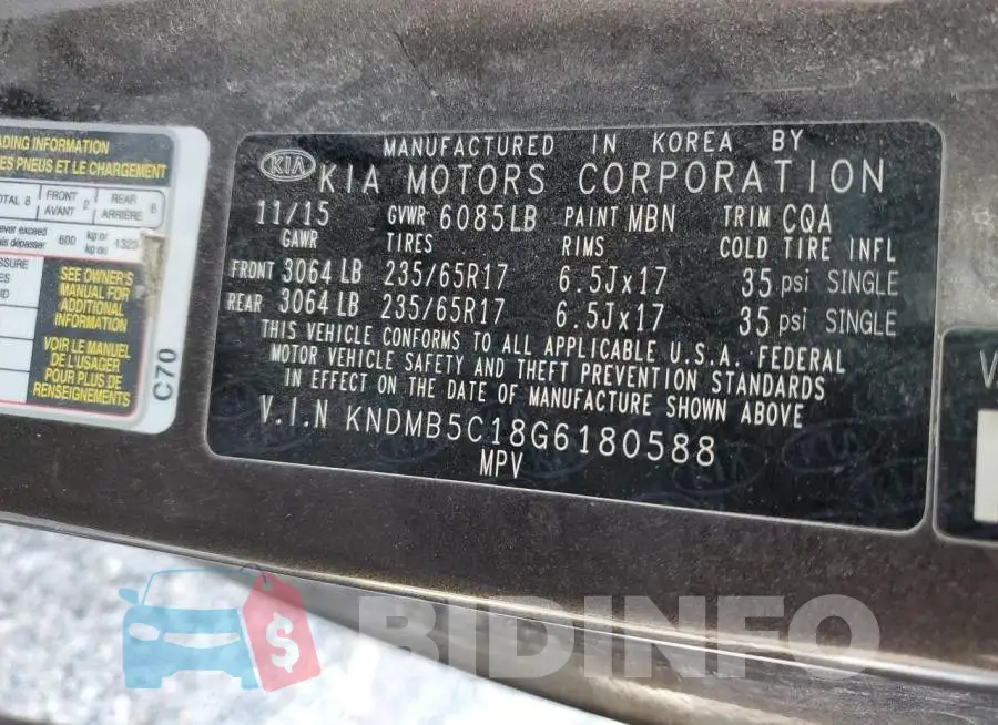 KNDMB5C18G6180588 Photo# 13
