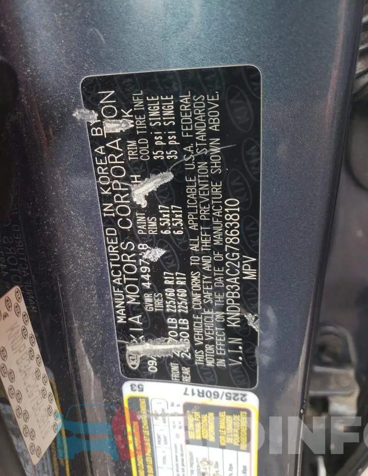 KNDPB3AC2G7863810 Photo# 13