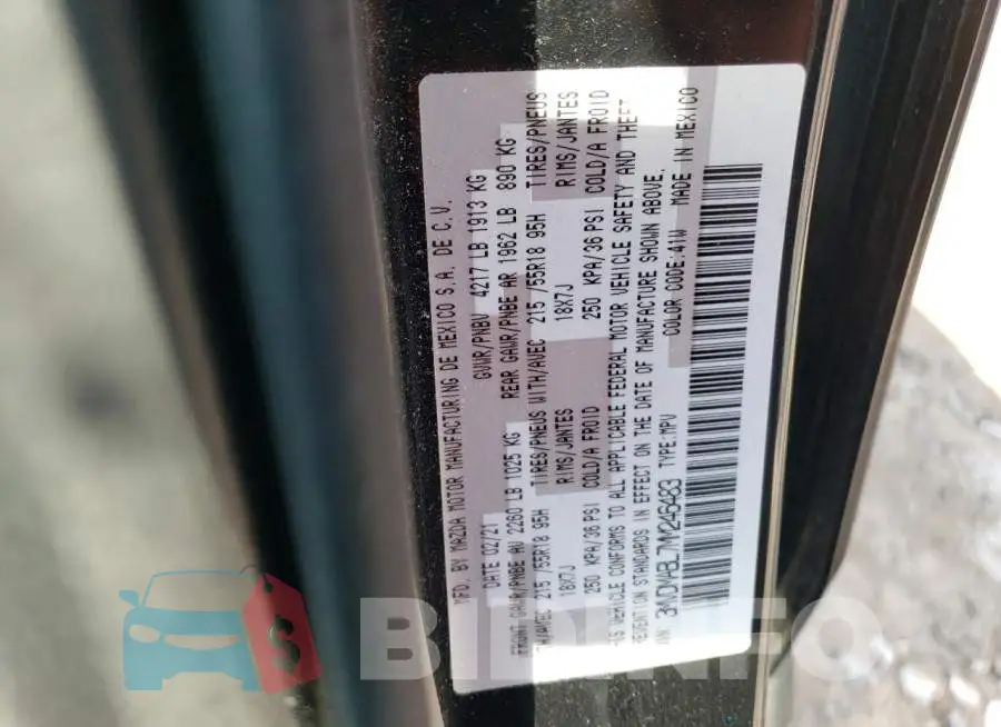 3MVDMABL7MM246483 Photo# 13