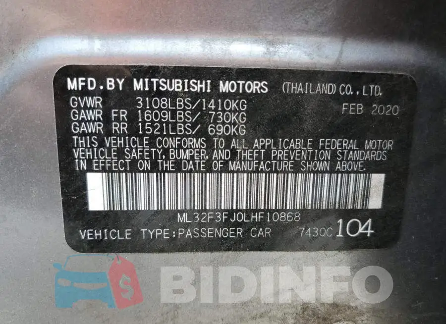 ML32F3FJ0LHF10868 Photo# 12