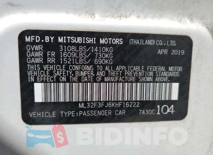 ML32F3FJ6KHF16222 Photo# 12