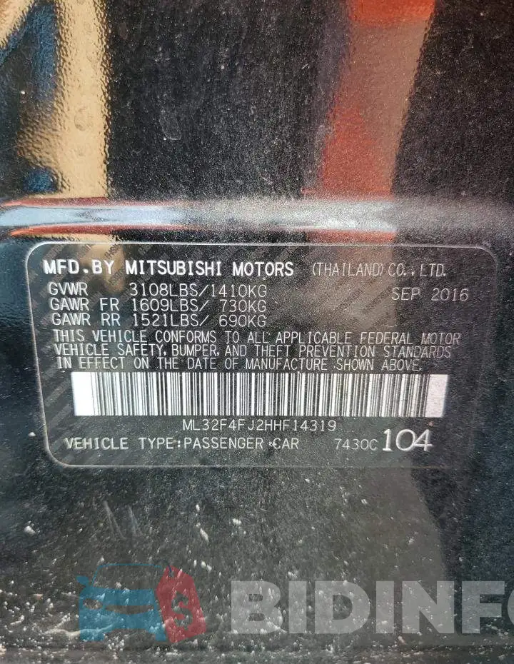 ML32F4FJ2HHF14319 Photo# 12