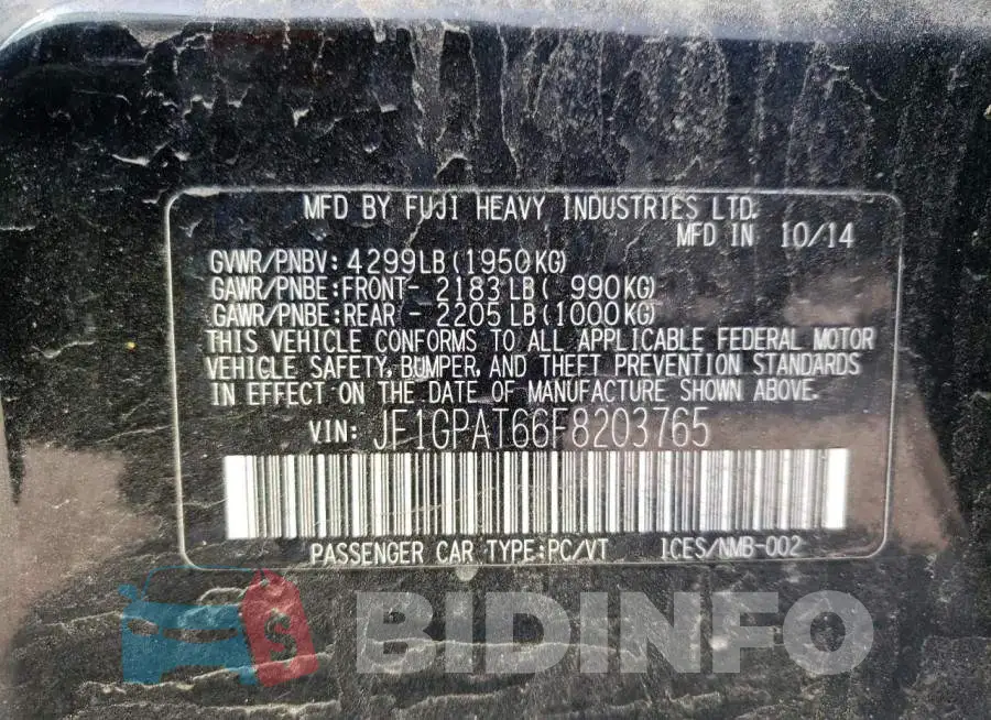 JF1GPAT66F8203765 Photo# 12