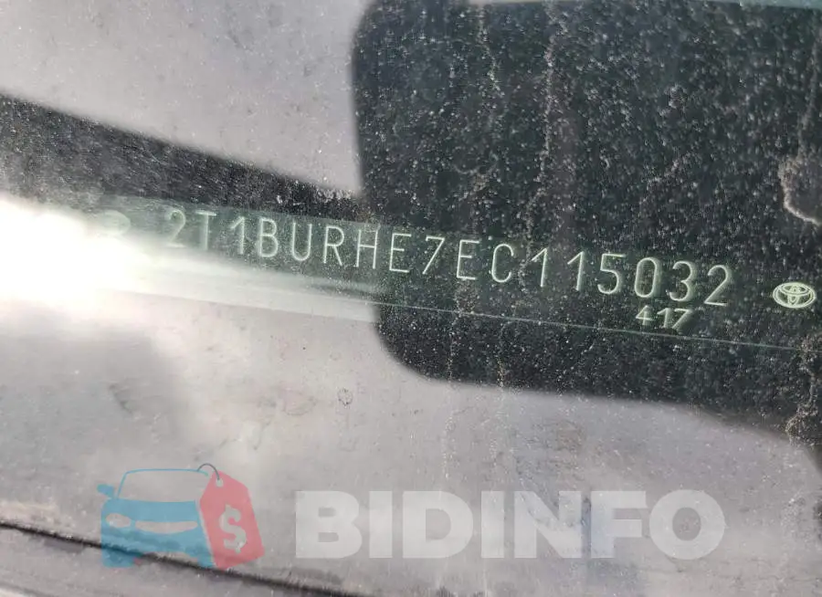 2T1BURHE7EC115032 Photo# 13