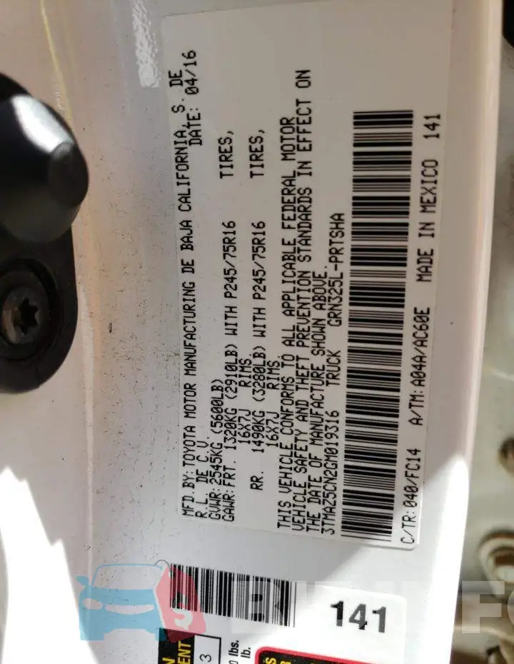 3TMAZ5CN2GM019316 Photo# 12