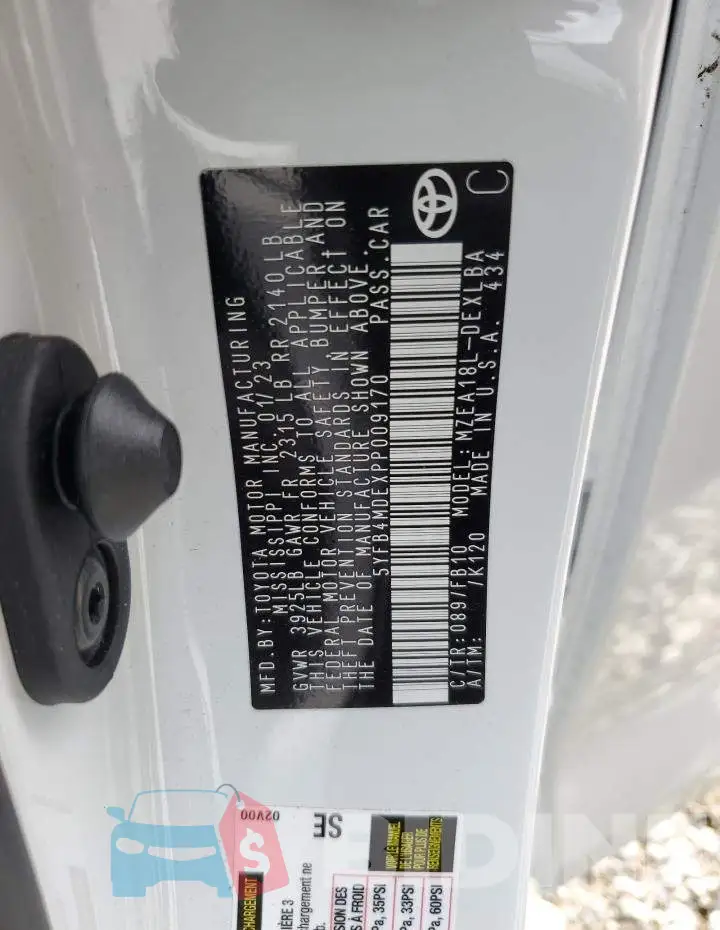 5YFB4MDEXPP009170 Photo# 12