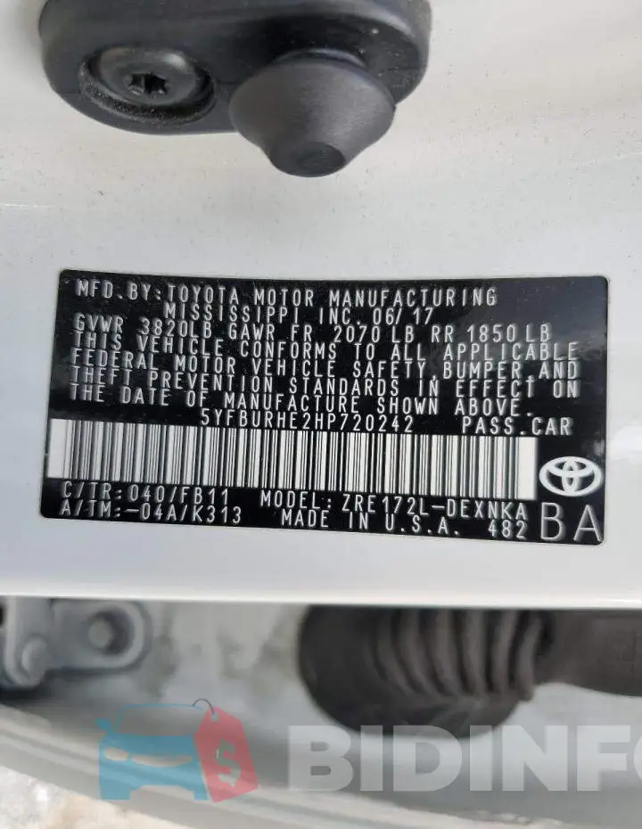 5YFBURHE2HP720242 Photo# 12