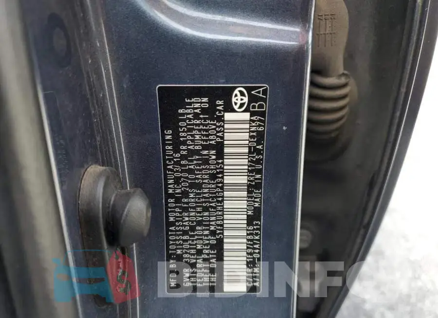 5YFBURHE4GP494154 Photo# 12