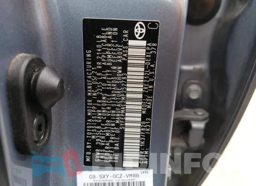 5YFEPMAE2MP252783 Photo# 12