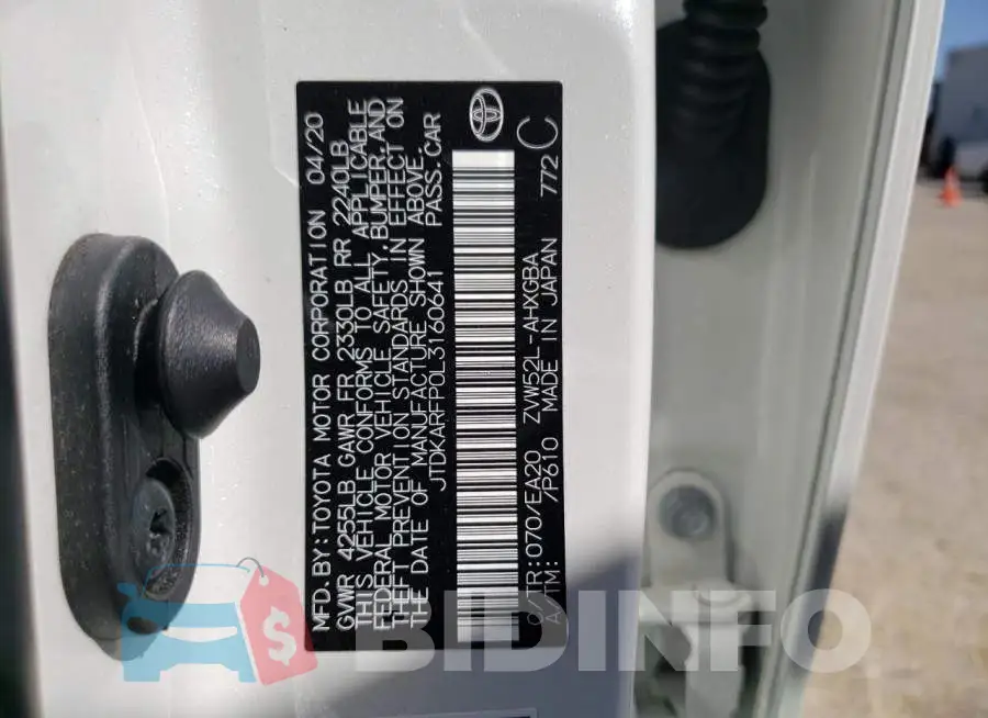 JTDKARFP0L3160641 Photo# 12