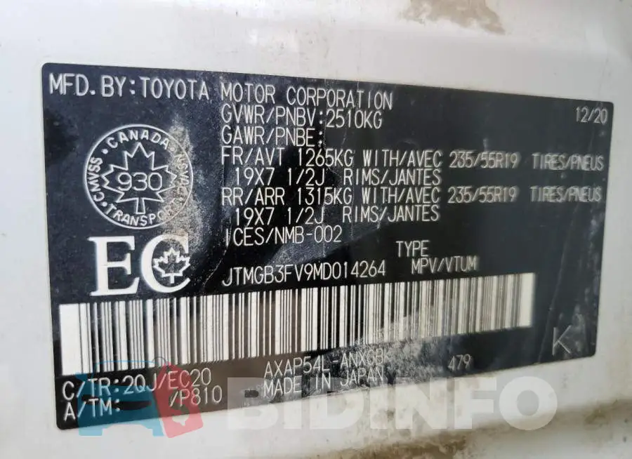 JTMGB3FV9MD014264 Photo# 13