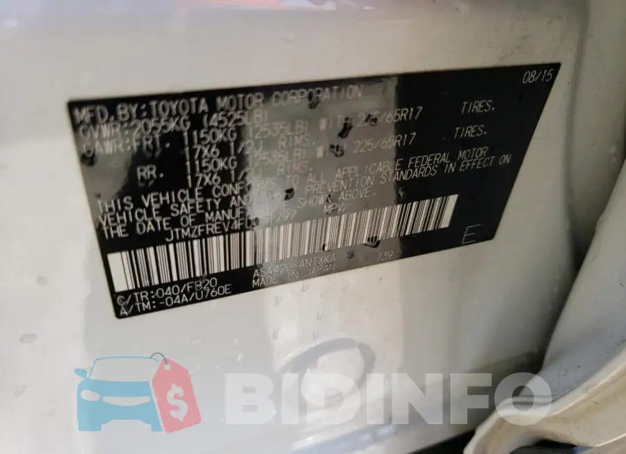 JTMZFREV4FD071797 Photo# 12