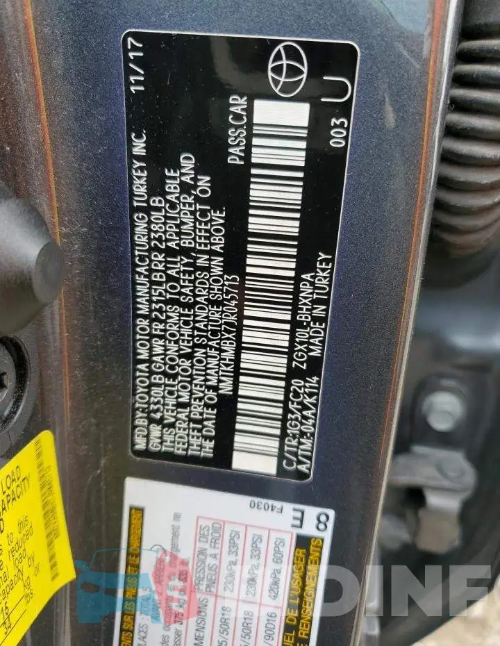 NMTKHMBX7JR045713 Photo# 12