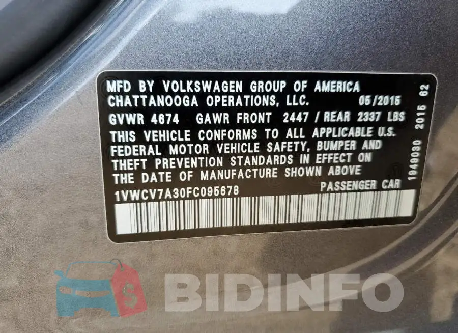 1VWCV7A30FC095678 Photo# 12