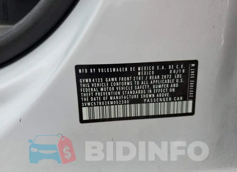 3VWC57BU2KM052380 Photo# 12