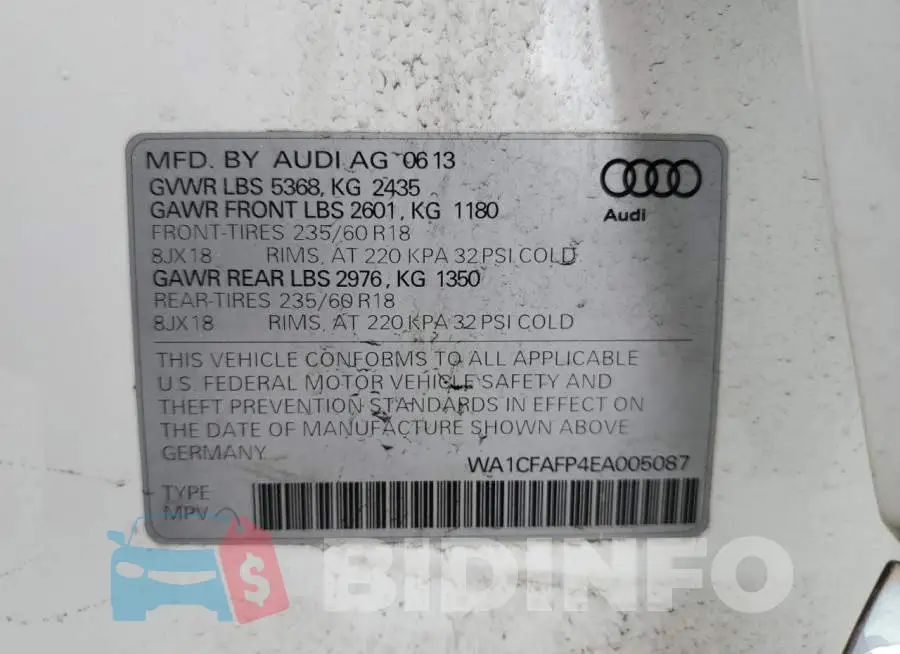 WA1CFAFP4EA005087 Photo# 12