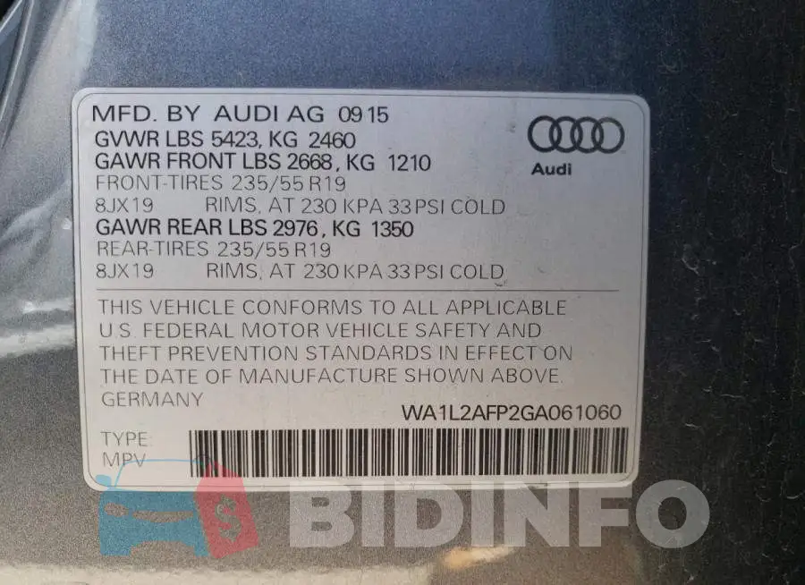 WA1L2AFP2GA061060 Photo# 12