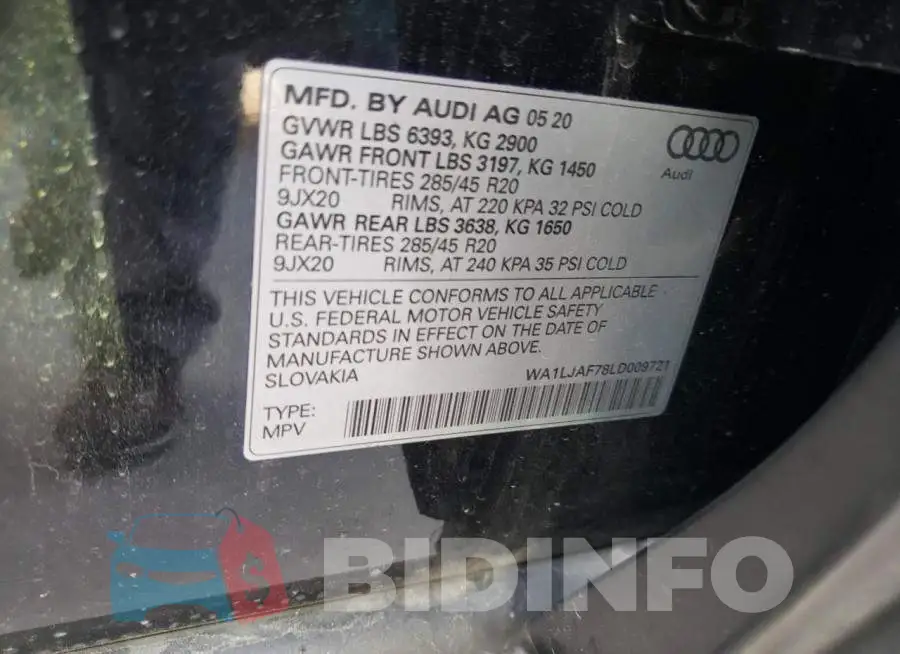 WA1LJAF78LD009721 Photo# 13